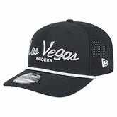 Las Vegas Raiders New Era Script 9SEVENTY Adjustable Hat Black - NFL