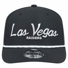 Las Vegas Raiders New Era Script 9SEVENTY Adjustable Hat Black - NFL
