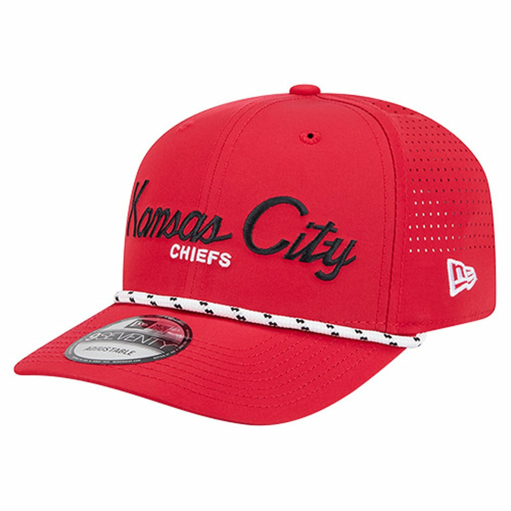 Kansas City Chiefs New Era Script 9SEVENTY Adjustable Hat Red - NFL
