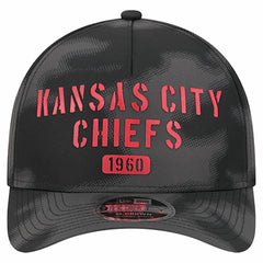 Kansas City Chiefs New Era Halftone Camo 9FORTY Hat Gray - NFL