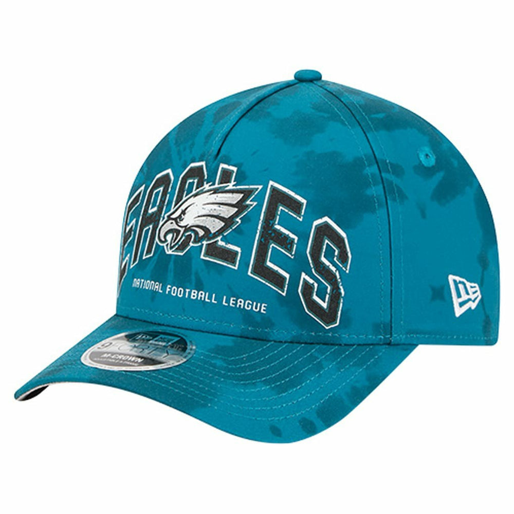 Philadelphia Eagles New Era Tie Dye Fade 9Forty M-Crown A-Frame Adjustable Hat Midnight Green - NFL