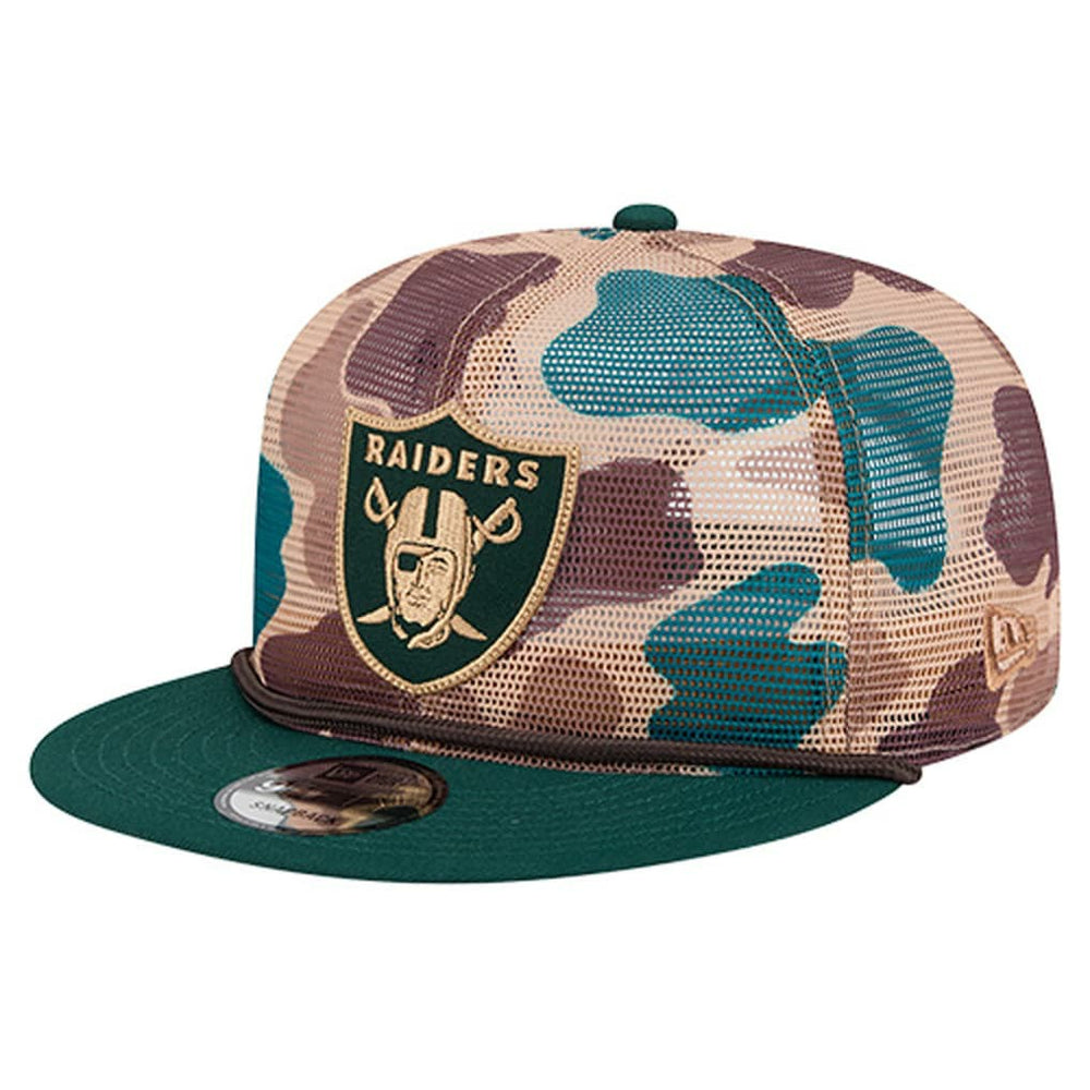Las Vegas Raiders New Era Duck Camo 9FIFTY Snapback Hat Camo - NFL