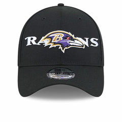 Baltimore Ravens New Era Overlap Logo 39THIRTY Stretch Fit Hat Black - NFL