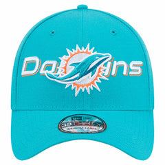 Miami Dolphins New Era Overlap Logo 39THIRTY Stretch Fit Hat Aqua - NFL