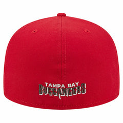 Tampa Bay Buccaneers New Era Overlap Wordmark 59FIFTY Fitted Hat Red - NFL