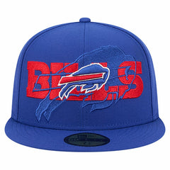 Buffalo Bills New Era Overlap Wordmark 59FIFTY Fitted Hat Royal - NFL