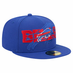 Buffalo Bills New Era Overlap Wordmark 59FIFTY Fitted Hat Royal - NFL