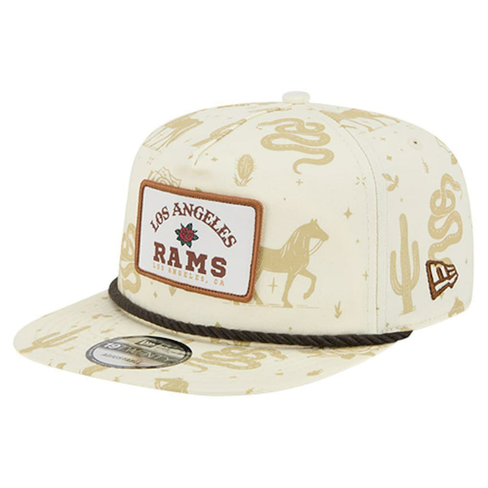 Los Angeles Rams New Era Desert Rose 19TWENTY Adjustable Hat Cream - NFL
