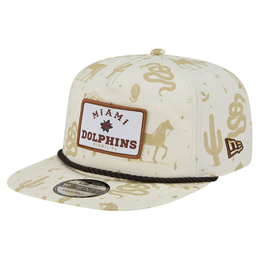 Miami Dolphins New Era Desert Rose 19TWENTY Adjustable Hat Cream - NFL