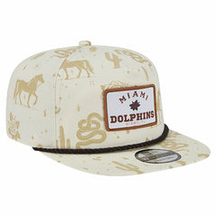 Miami Dolphins New Era Desert Rose 19TWENTY Adjustable Hat Cream - NFL