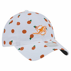 Miami Dolphins New Era Women's Fruit Pattern 9TWENTY Adjustable Hat White - NFL