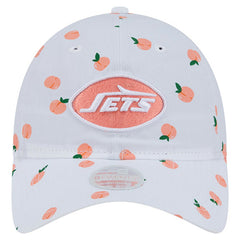 New York Jets New Era Women's Fruit Pattern 9TWENTY Adjustable Hat White - NFL
