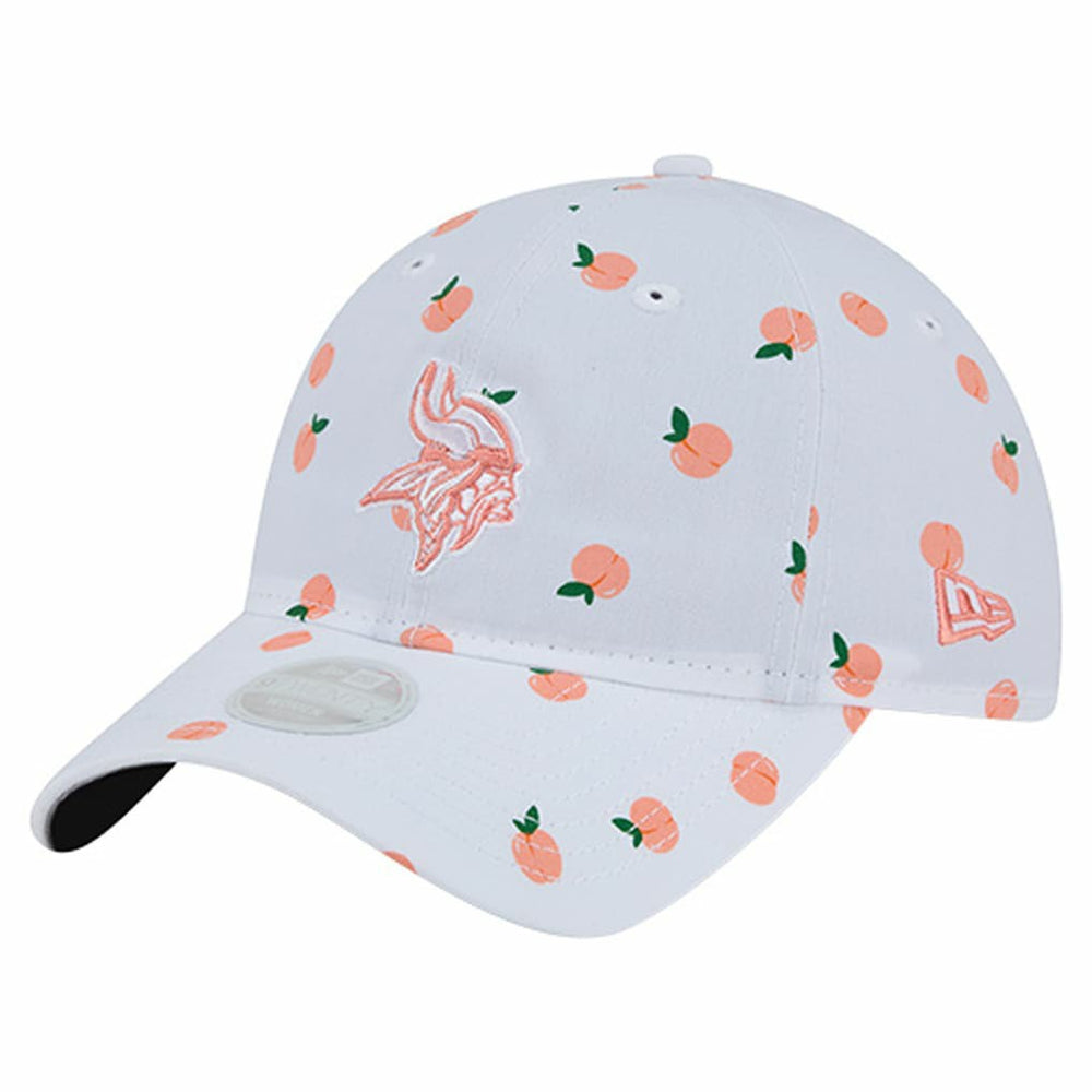 Minnesota Vikings New Era Women's Fruit Pattern 9TWENTY Adjustable Hat White - NFL