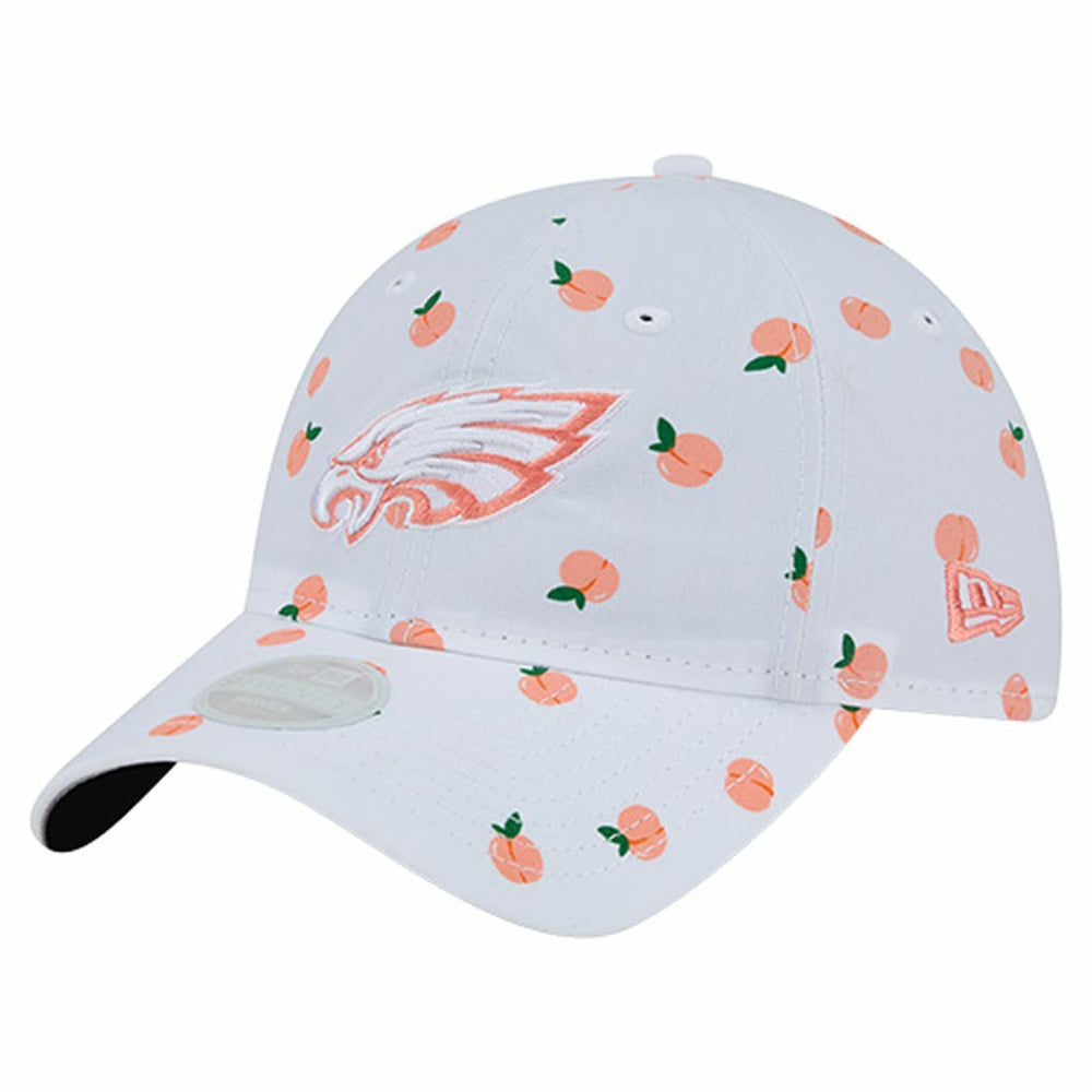 Philadelphia Eagles New Era Women's Fruit Pattern 9TWENTY Adjustable Hat White - NFL