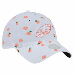 Philadelphia Eagles New Era Women's Fruit Pattern 9TWENTY Adjustable Hat White - NFL