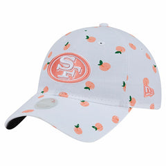 San Francisco 49ers New Era Women's Fruit Pattern 9TWENTY Adjustable Hat White - NFL