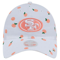 San Francisco 49ers New Era Women's Fruit Pattern 9TWENTY Adjustable Hat White - NFL