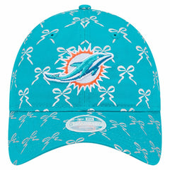 Miami Dolphins New Era Women's Ribbon 9TWENTY Adjustable Hat Aqua - NFL