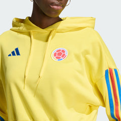 Adidas Colombia National Team Women's FIFA x World Cup Alphaskin Cropped Hoodie - Yellow