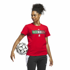 Adidas Mexico National Team Women's Jerseys Hook T-Shirts - Red