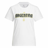 Adidas Argentina National Team Women's Jerseys Hook T-Shirts - White