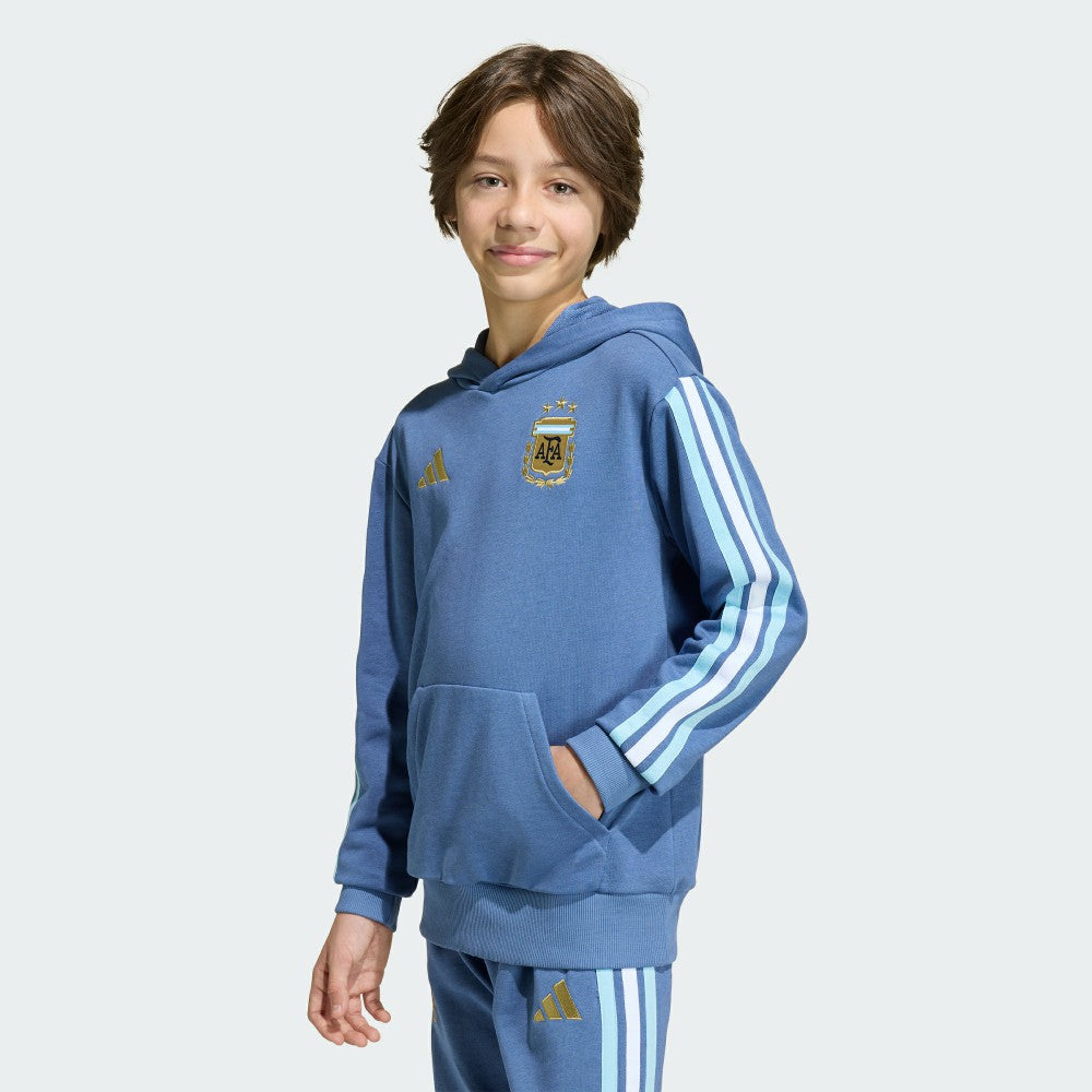 Adidas Argentina National Team Youth FIFA x World Cup Alphaskin Hoodie - Blue