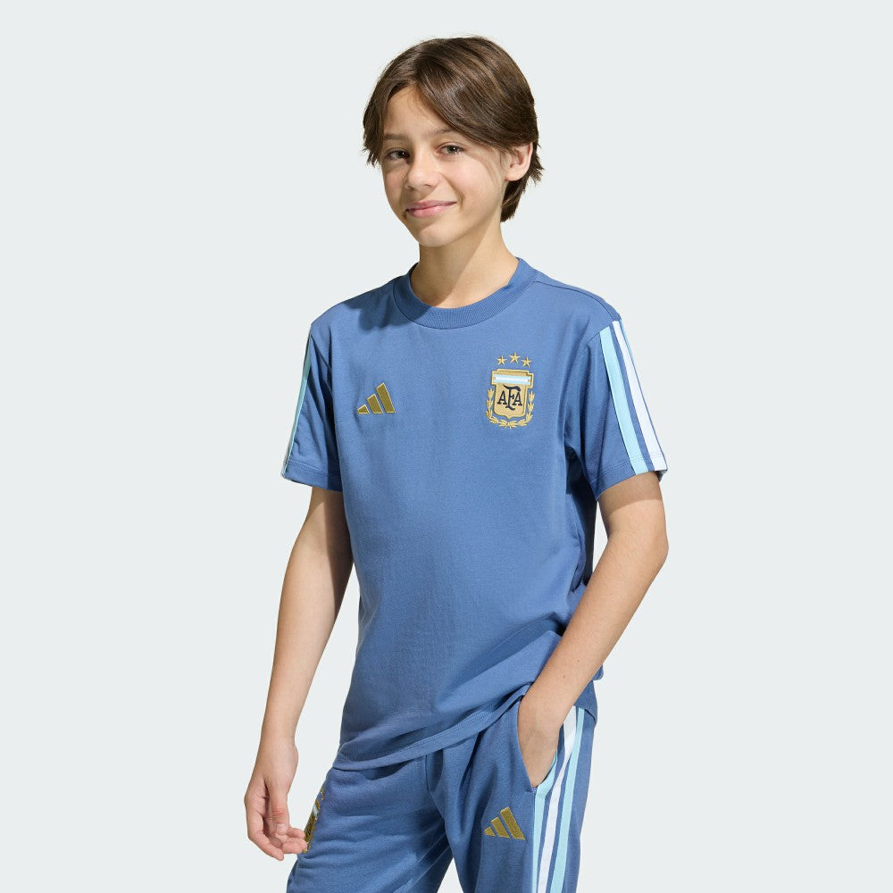 Adidas Argentina National Team Youth FIFA x World Cup Alphaskin T-Shirts - Blue