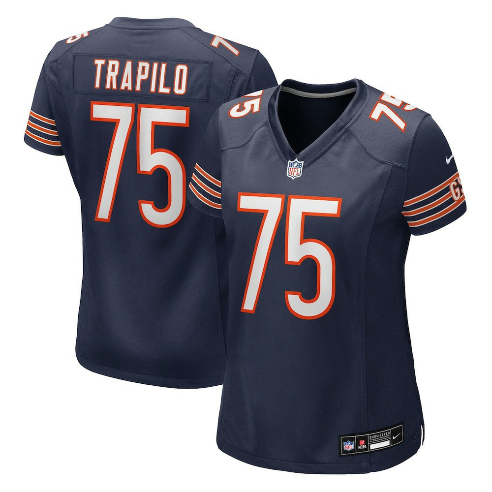 Ozzy Trapilo Chicago Bears Women's Team Game Jersey Navy - Nike