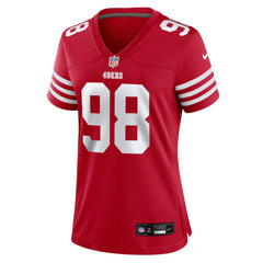 Mykel Williams San Francisco 49ers Women's Team Game Jersey Scarlet - Nike