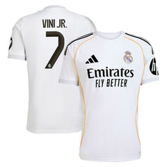 Adidas Vini Jr. Real Madrid 2025/26 Home Replica Jerseys - White