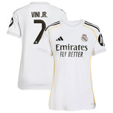Adidas Vini Jr. Real Madrid Women's 2025/26 Home Replica Jerseys - White