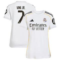 Adidas Vini Jr. Real Madrid Women's 2025/26 Home Replica Jerseys - White