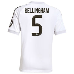 Adidas Jude Bellingham Real Madrid Youth 2025/26 Home Replica Jerseys - White