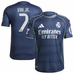Adidas Vini Jr. Real Madrid 2025/26 Away Player Jerseys - Blue