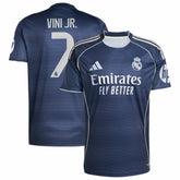 Adidas Vini Jr. Real Madrid 2025/26 Away Replica Player Jerseys - Blue