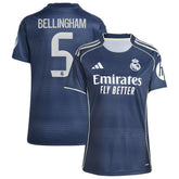 Adidas Jude Bellingham Real Madrid Women's 2025/26 Away Replica Player Jerseys - Blue