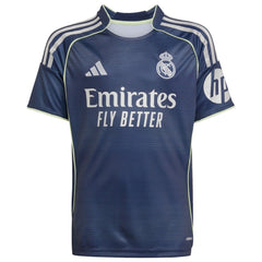 Adidas Jude Bellingham Real Madrid Youth 2025/26 Away Replica Player Jerseys - Blue