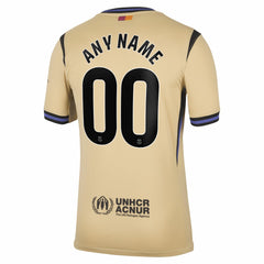 Nike Barcelona 2025/26 Away Stadium Replica Custom Jerseys - Gold