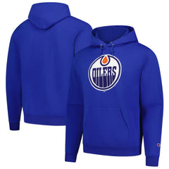 Edmonton Oilers - Champion Primary Logo 1-Hit Pullover Hoodie Royal