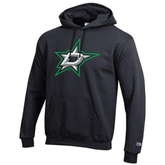 Dallas Stars - Champion Primary Logo 1-Hit Pullover Hoodie Black