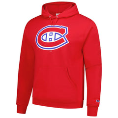 Montreal Canadiens - Champion Primary Logo 1-Hit Pullover Hoodie Red