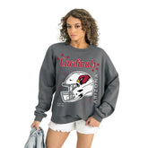 Arizona Cardinals Gameday Couture Women's Ready to Rumble Premium Fleece Pullover Sweatshirt Gray - NFL