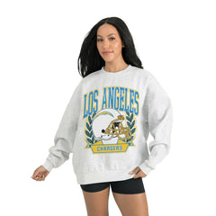 Los Angeles Chargers Gameday Couture Women's Heritage Premium Fleece Pullover Sweatshirt Gray - NFL