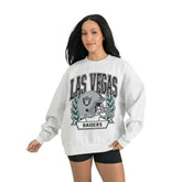 Las Vegas Raiders Gameday Couture Women's Heritage Premium Fleece Pullover Sweatshirt Gray - NFL
