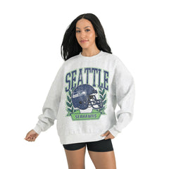 Seattle Seahawks Gameday Couture Women's Heritage Premium Fleece Pullover Sweatshirt Gray - NFL