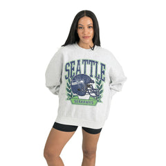 Seattle Seahawks Gameday Couture Women's Heritage Premium Fleece Pullover Sweatshirt Gray - NFL