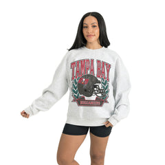 Tampa Bay Buccaneers Gameday Couture Women's Heritage Premium Fleece Pullover Sweatshirt Gray - NFL