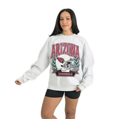 Arizona Cardinals Gameday Couture Women's Heritage Premium Fleece Pullover Sweatshirt Gray - NFL