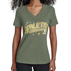 Athletics Starter Women's Fireworks Team Name V-Neck T-Shirt for sale
