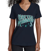 Seattle Mariners Starter Women's Fireworks V-Neck T-Shirt Lifestyle